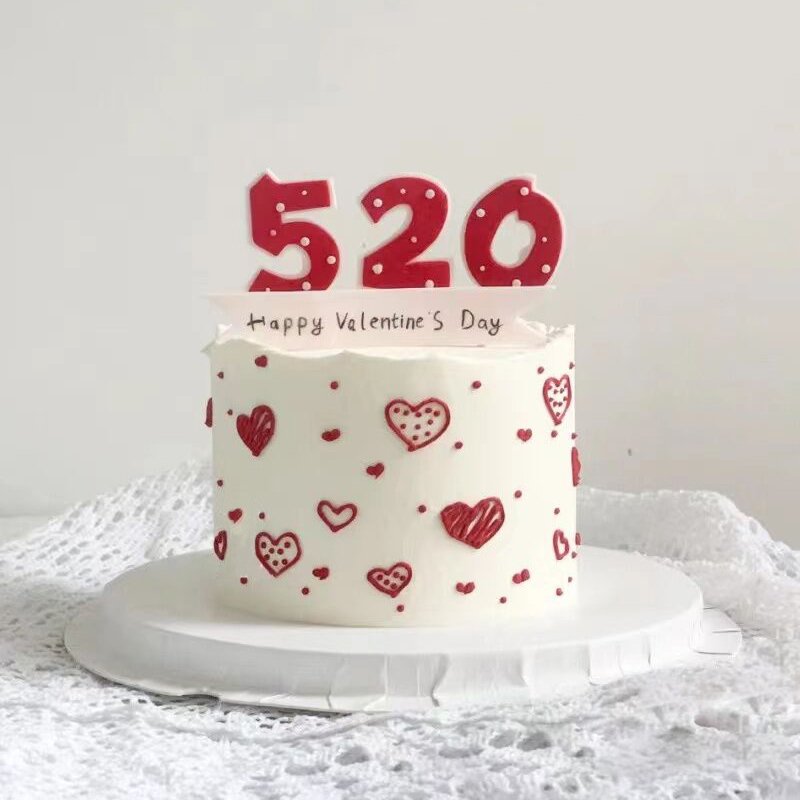 520我爱你主题鲜奶蛋糕