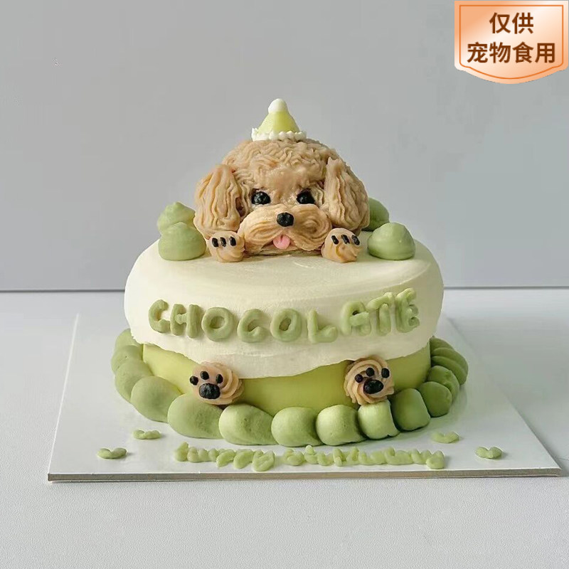 泰迪宠物生日蛋糕狗狗主题（需提前1-3天预定）