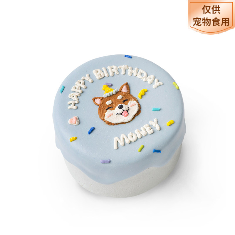柴犬手绘宠物生日蛋糕狗狗主题（需提前1-3天预定）