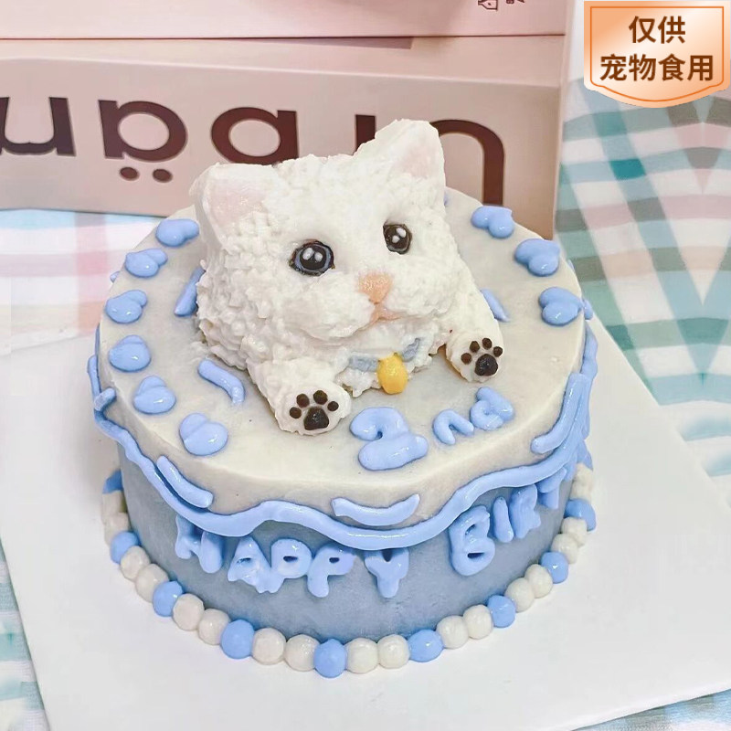 英短宠物生日蛋糕猫咪主题（需提前1-3天预定）