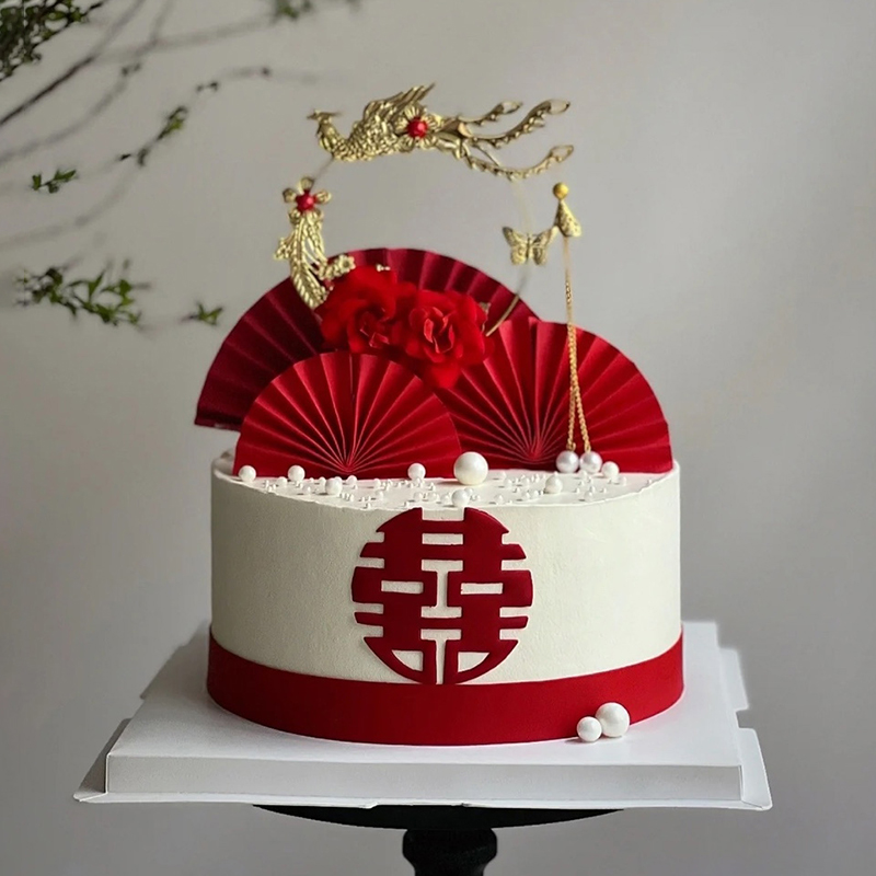中式婚庆主题蛋糕（二）