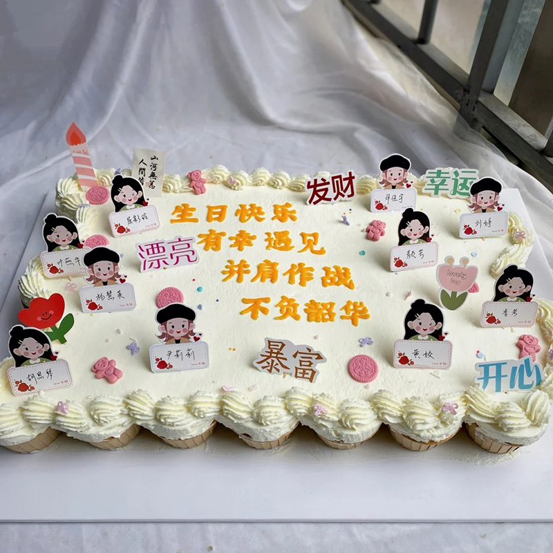 员工生日会主题企业蛋糕（三）
