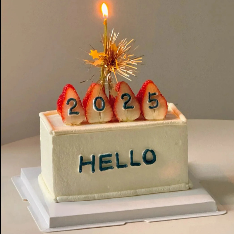 2025年新年主题方形蛋糕（二）