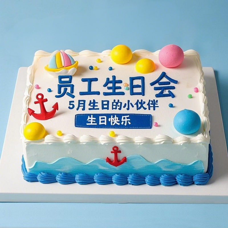 原创“员工生日会”主题企业蛋糕（六）