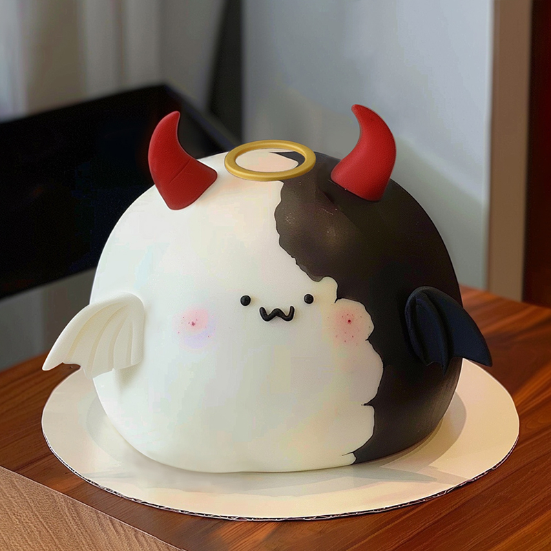 原创双子座主题翻糖鲜奶蛋糕四（5.21-6.21）